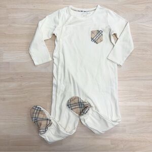 Burberry white footed one piece